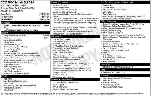 2023 GMC Terrain SLE