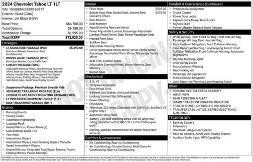 2024 Chevrolet Tahoe LT
