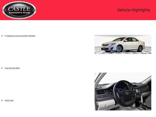 2013 Toyota Camry Hybrid LE