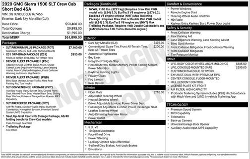 2020 GMC Sierra 1500 SLT