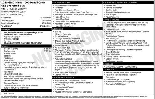 2026 GMC Sierra 1500 Denali