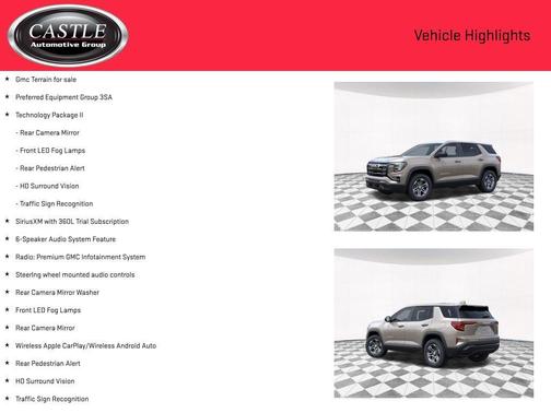 Riverstone Metallic 2026 GMC Terrain FWD Elevation