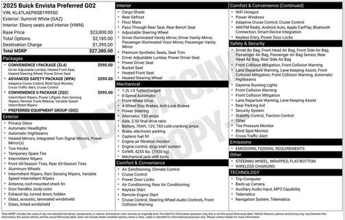 2025 Buick Envista Preferred FWD