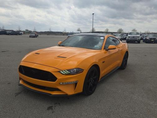 Orange Fury 2019 Ford Mustang GT Premium
