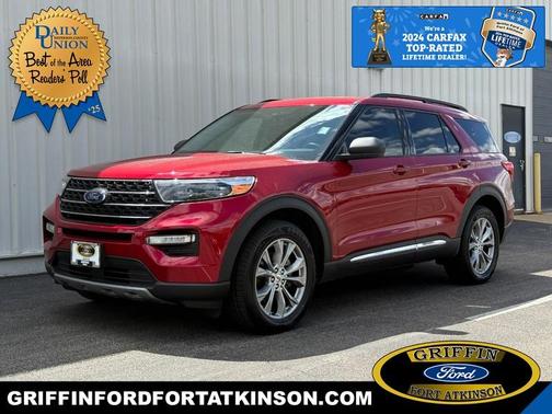 Red Metallic 2022 Ford Explorer XLT