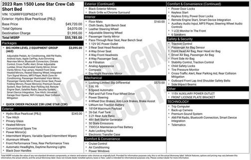 2023 RAM 1500 Big Horn/Lone Star