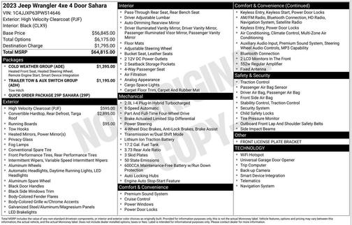 2023 Jeep Wrangler 4xe Sahara