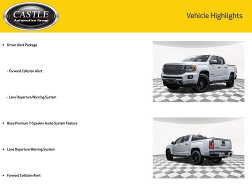 Summit White 2017 GMC Canyon Denali