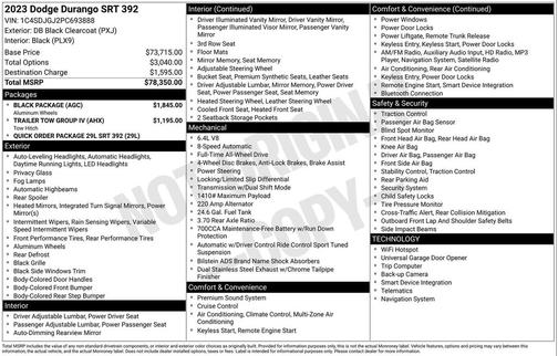 2023 Dodge Durango SRT 392 AWD