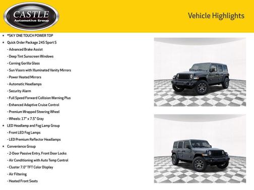 2026 Jeep Wrangler Sport S