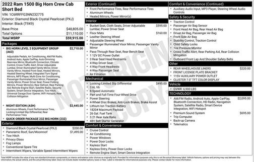 2022 RAM 1500 Big Horn/Lone Star