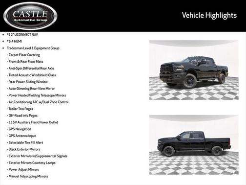2025 RAM 2500 Tradesman Crew Cab 4x4 6'4' Box