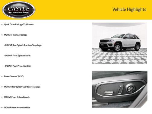 Bright White Clearcoat 2023 Jeep Grand Cherokee Laredo
