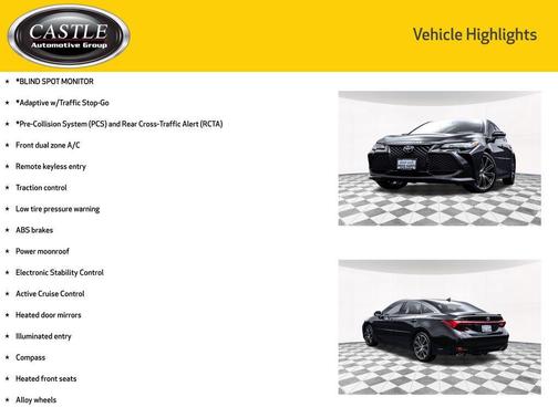 2019 Toyota Avalon XSE