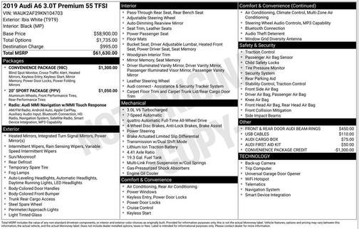 2019 Audi A6 55 Premium