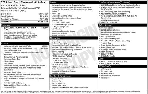 2025 Jeep Grand Cherokee L Altitude
