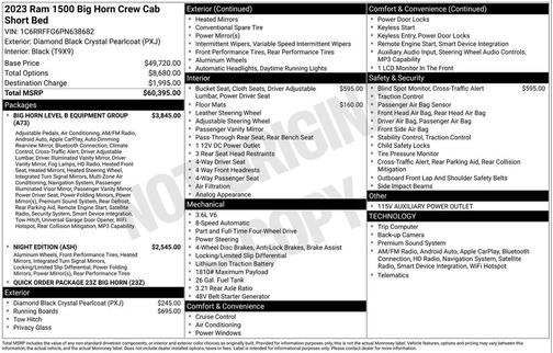 2023 RAM 1500 Big Horn/Lone Star