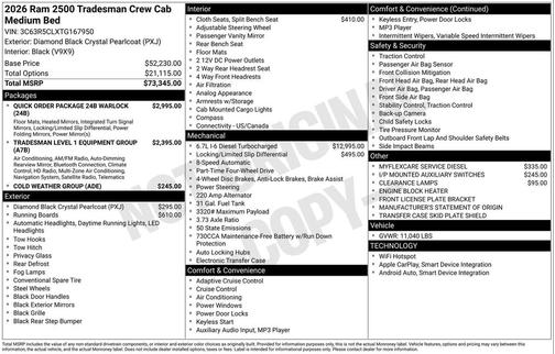 2026 RAM 2500 Tradesman