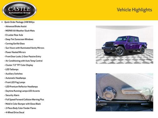 2026 Jeep Gladiator Willys 4x4