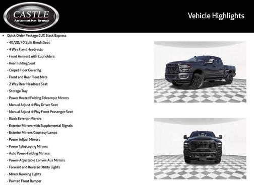 2026 RAM 2500 Black Express Crew Cab 4x4 6'4' Box