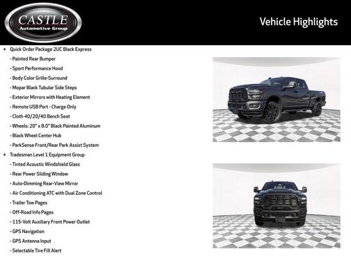 2026 RAM 2500 Black Express Crew Cab 4x4 6'4' Box