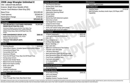 2008 Jeep Wrangler Unlimited X