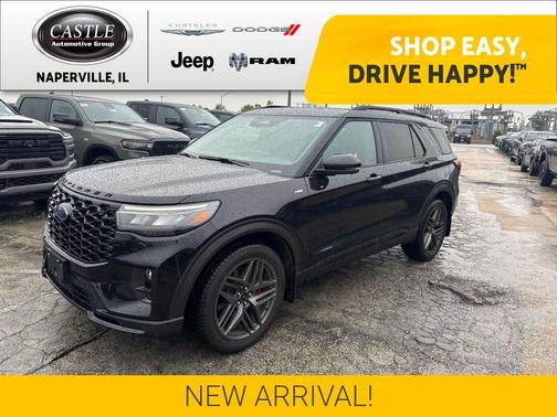 Agate Black Metallic 2025 Ford Explorer ST-Line