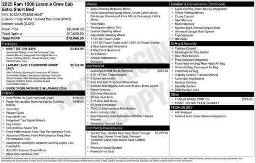 2025 RAM 1500 Laramie