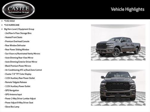 2025 RAM 1500 Big Horn/Lone Star