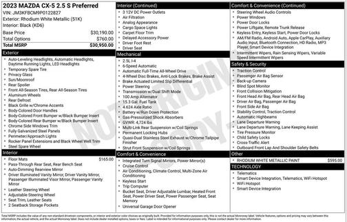 2023 Mazda CX-5 2.5 S Preferred