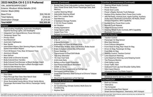 2023 Mazda CX-5 2.5 S Preferred Package
