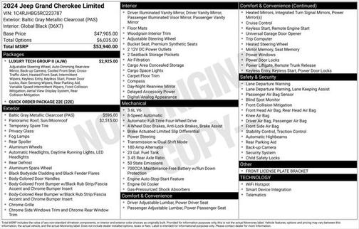 2024 Jeep Grand Cherokee Limited X