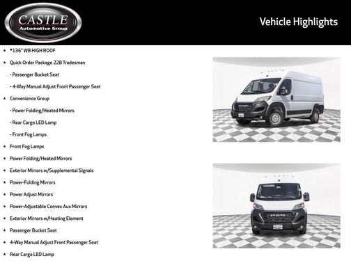 2026 RAM ProMaster 2500 High Roof
