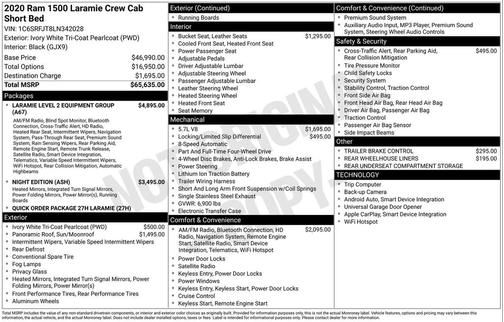 2020 RAM 1500 Laramie