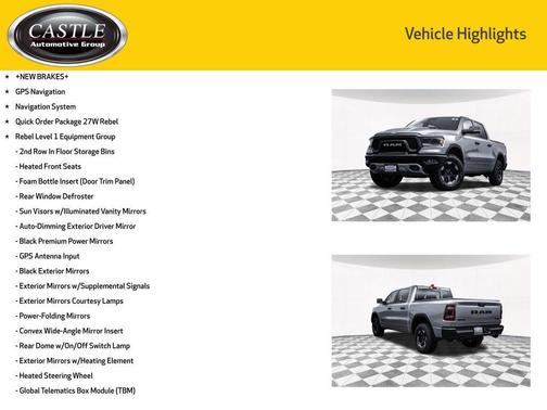 Billet Silver Metallic Clearcoat 2022 RAM 1500 Rebel