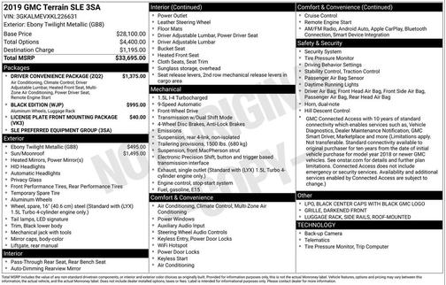 2019 GMC Terrain SLE