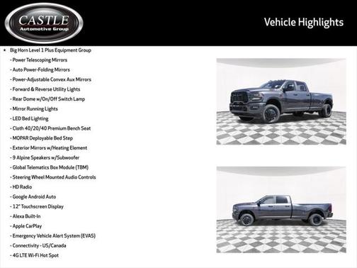 2025 RAM 3500 Big Horn Crew Cab 4x4 8' Box