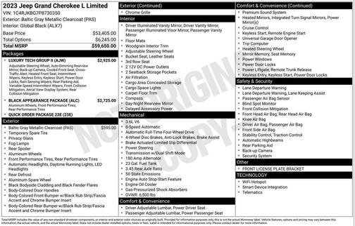 2023 Jeep Grand Cherokee L Limited