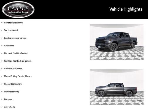 Granite Crystal Metallic Clearcoat 2026 RAM 1500 Big Horn/Lone Star