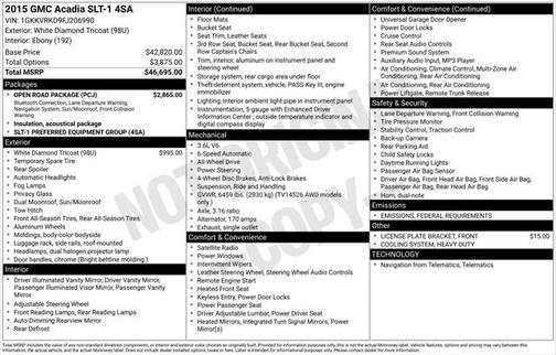 2015 GMC Acadia SLT-1