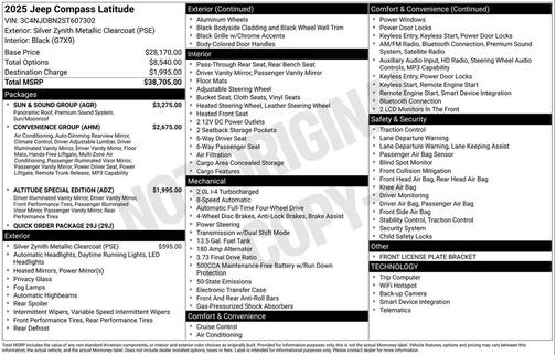 2025 Jeep Compass Latitude