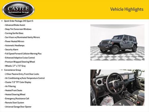 2025 Jeep Wrangler Sport S