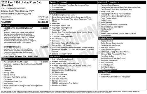 2025 RAM 1500 Limited