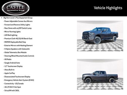 2026 RAM 2500 Big Horn Crew Cab 4x4 6'4' Box