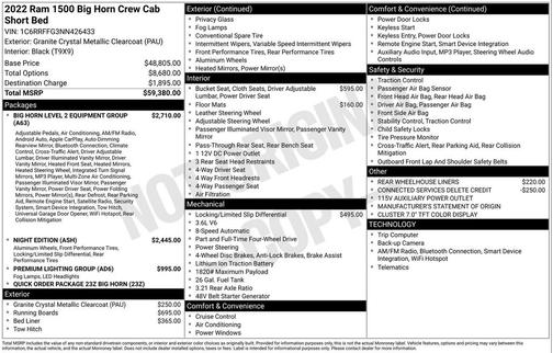 2022 RAM 1500 Big Horn/Lone Star