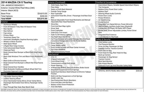 2014 Mazda CX-5 Touring