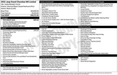 2022 Jeep Grand Cherokee Limited