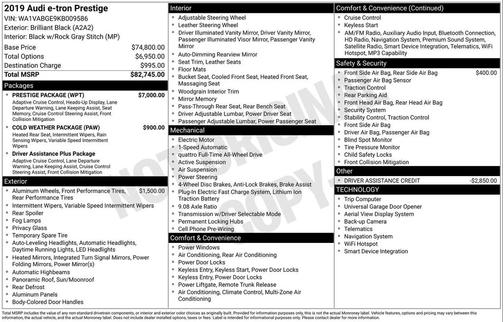 2019 Audi e-tron Premium Plus