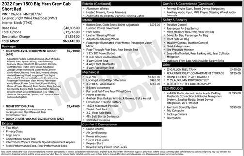 2022 RAM 1500 Big Horn/Lone Star