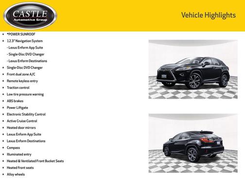 2017 Lexus RX 350 F Sport